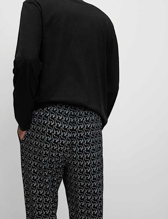 Pure Cotton Wolf Print Pyjama Set