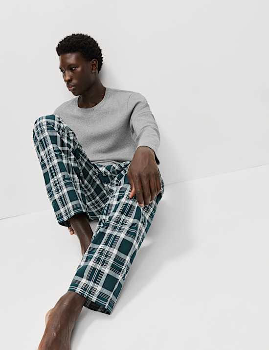 Pure Cotton Checked Pyjama Set