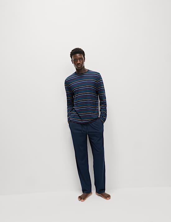 Pure Cotton Rainbow Stripe Pyjama Set