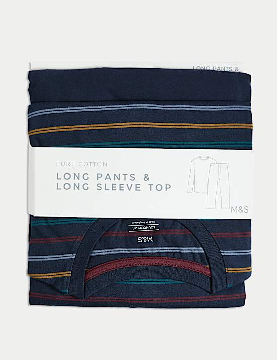 Pure Cotton Rainbow Stripe Pyjama Set