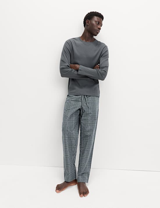 Cotton Rich Checked Pyjama Set