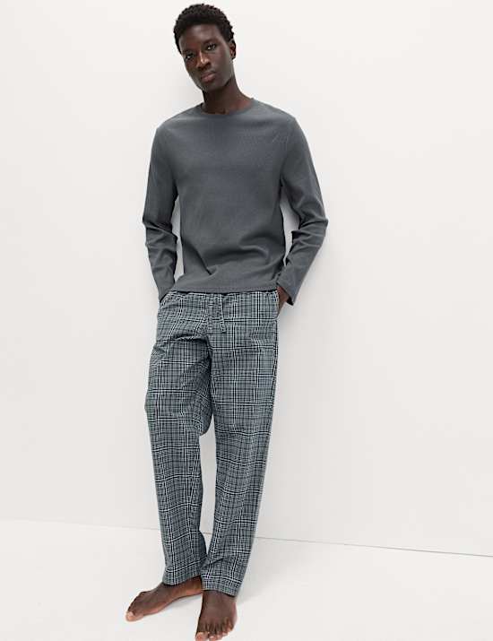 Cotton Rich Checked Pyjama Set