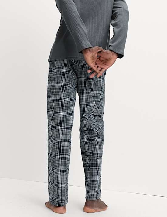 Cotton Rich Checked Pyjama Set