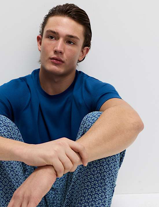 Cotton Rich Geometric Print Pyjama Set