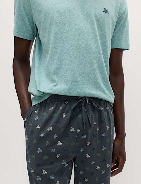 Pure Cotton Turtle Print Pyjama Set