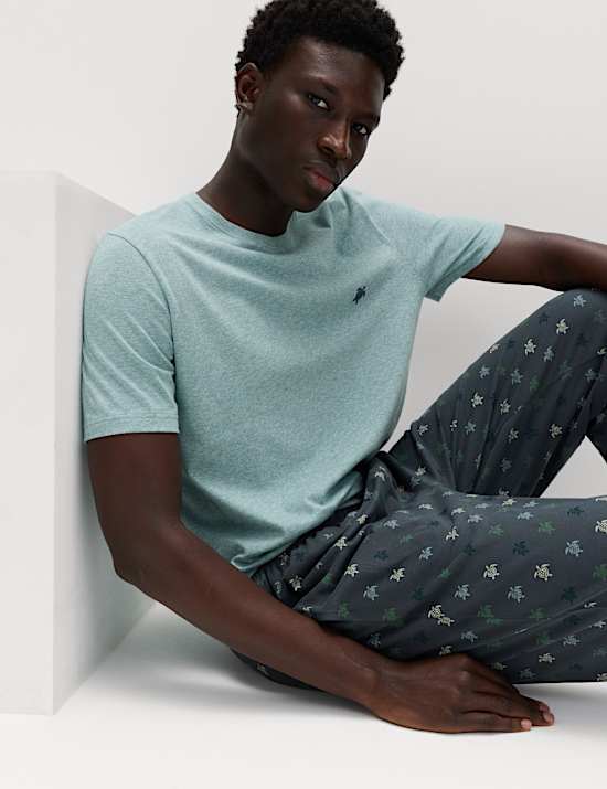 Pure Cotton Turtle Print Pyjama Set