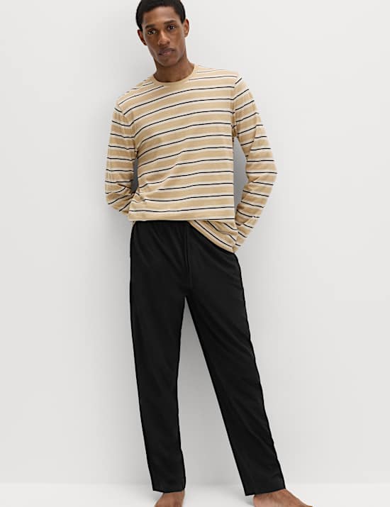 Ensemble pyjama 100 % coton &agrave; rayures