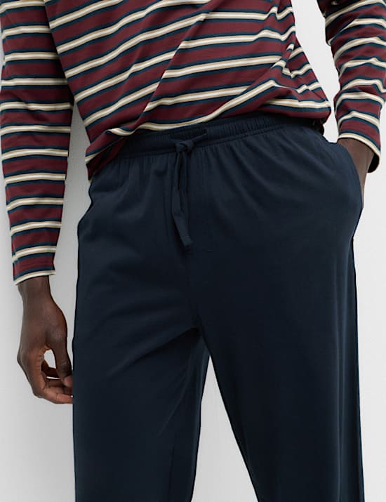Pure Cotton Striped Pyjama Set