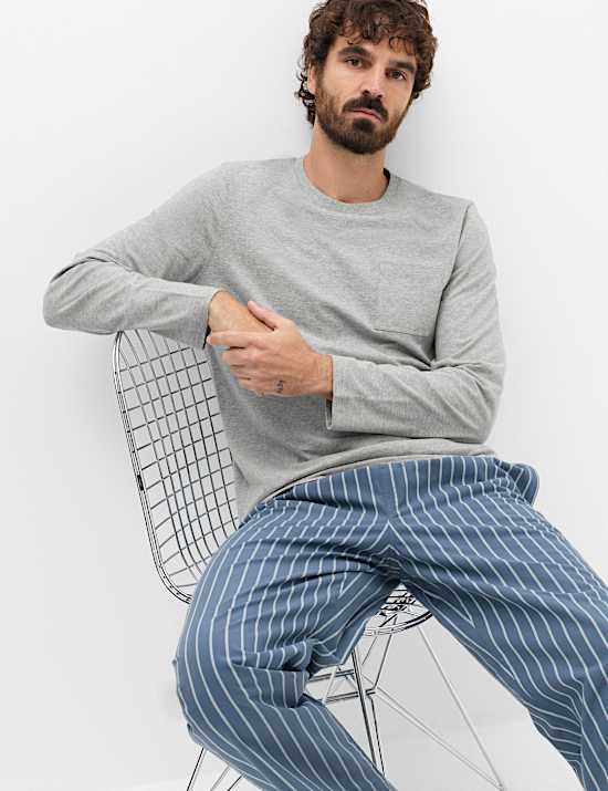 Pure Cotton Striped Pyjama Set