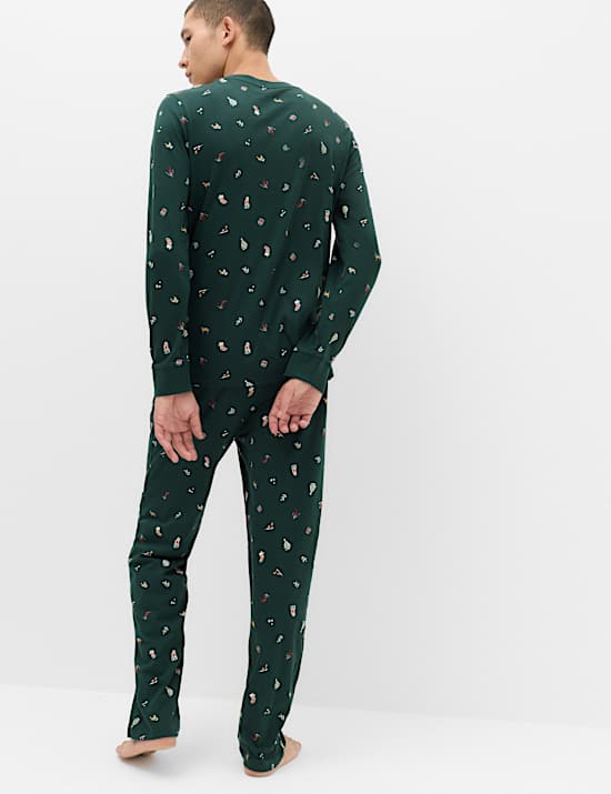 Pure Cotton Printed Christmas Family Pyjamas