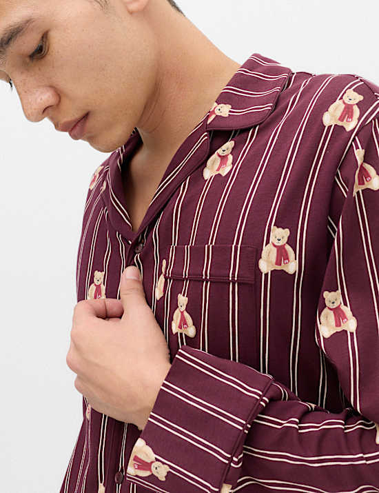Spencer Bear&trade; Striped Christmas Family Pyjamas