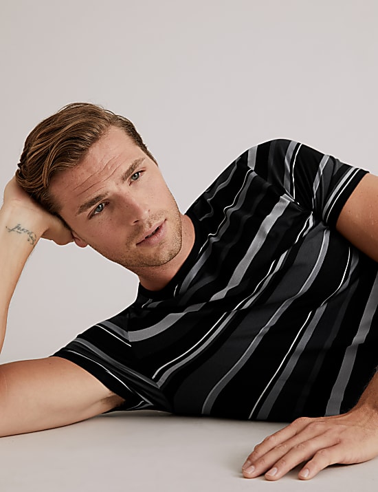 Premium Cotton Striped Pyjama' Top