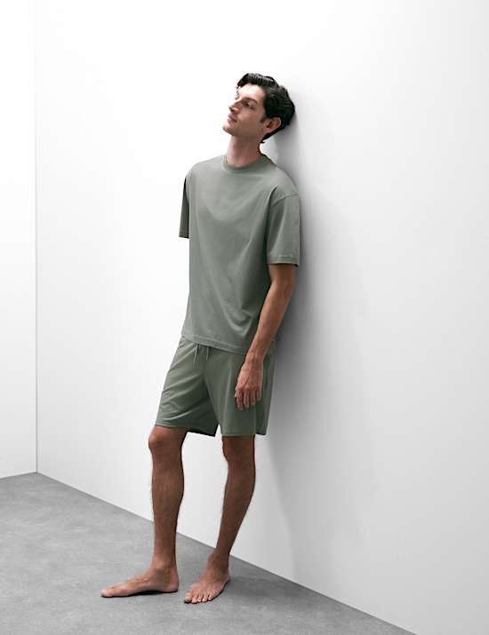 Σορτς πιτζάμας από βαμβάκι Supima® και modal