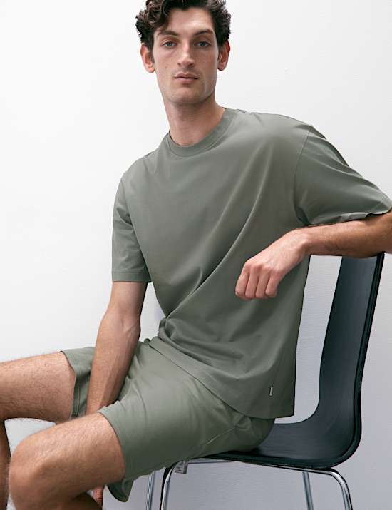 Σορτς πιτζάμας από βαμβάκι Supima® και modal