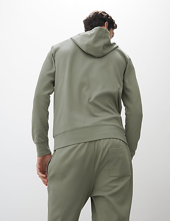 Cotton Rich Zip Up Hoodie