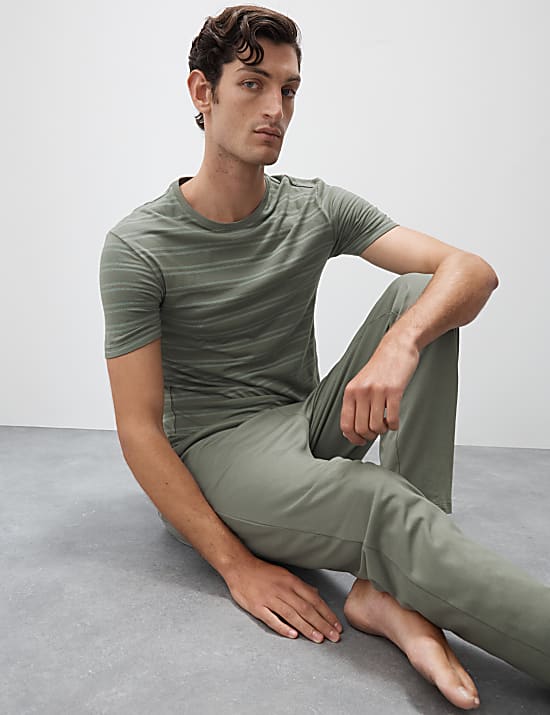 Supima® Cotton Modal Striped T-shirt Vest