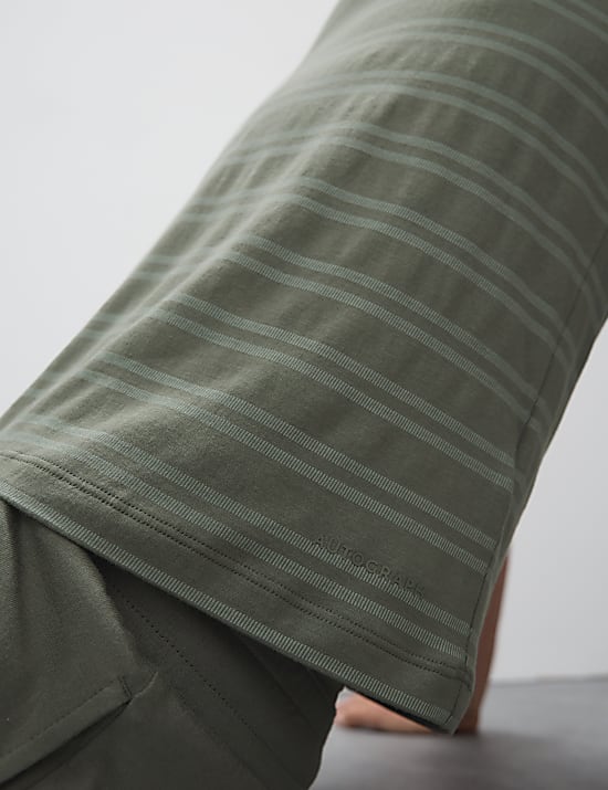 Supima&reg; Cotton Modal Striped T-shirt Vest