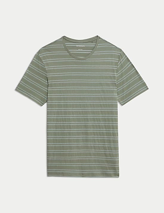 Supima&reg; Cotton Modal Striped T-shirt Vest