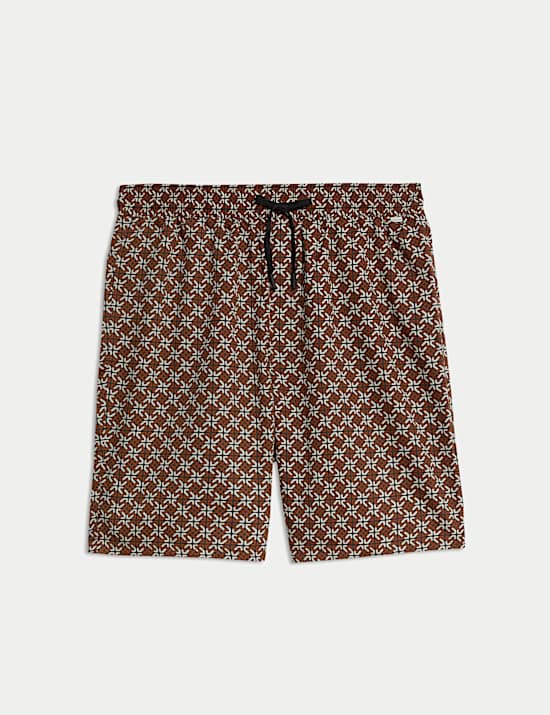 Cotton Rich Geometric Print Pyjama Shorts