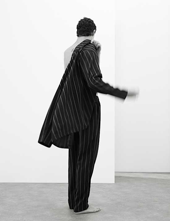 Pure Lyocell Striped Pyjama Top