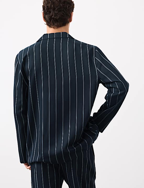 Pure Lyocell Striped Pyjama Top