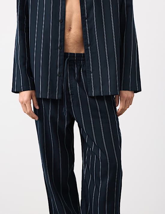 Pure Lyocell Striped Pyjama Bottoms