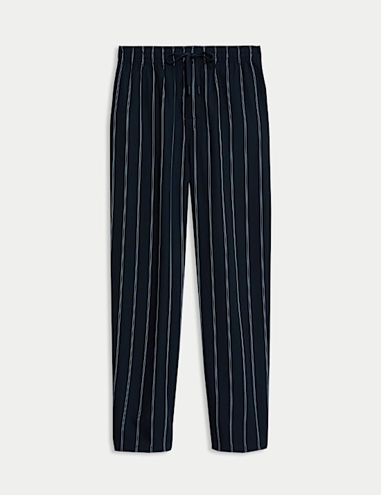 Pure Lyocell Striped Pyjama Bottoms