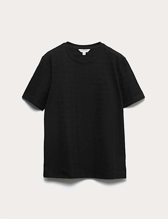 Supima&reg; CottonRich Stretch Jacquard T Shirt