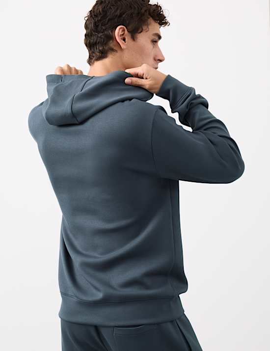 Sweat à capuche extensible en modal mélangé