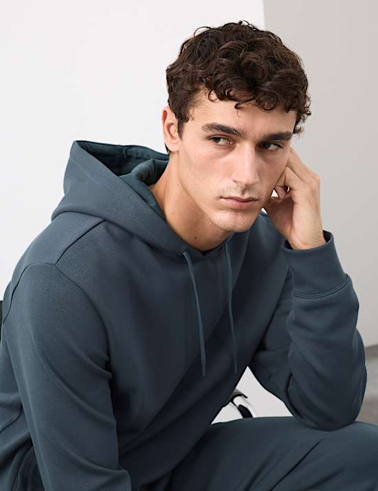 Sweat à capuche extensible en modal mélangé