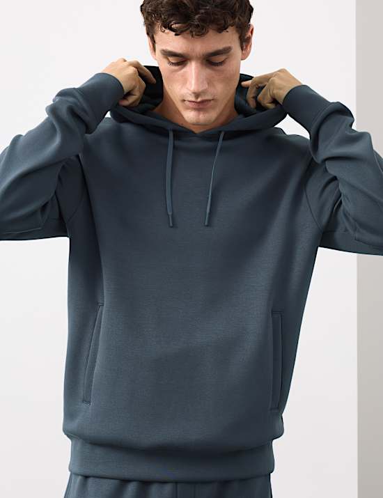 Sweat à capuche extensible en modal mélangé