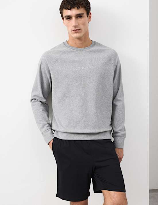 Cotton Rich Stretch Loungewear Sweatshirt