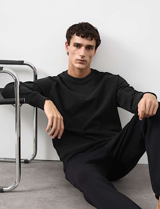 Cotton Rich Stretch Loungewear Sweatshirt