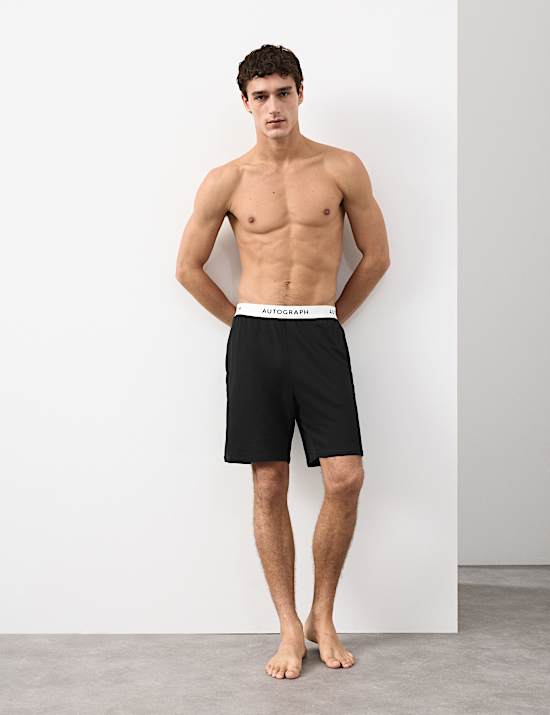 Supima Cotton Modal Elasticated Pyjama Shorts