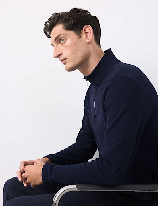 Luxury Fleece Half Zip Loungewear Top