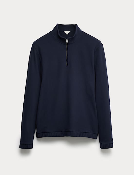 Luxury Fleece Half Zip Loungewear Top