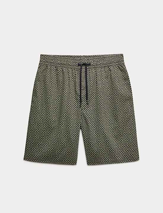 Pyžamov&eacute; &scaron;ortky s potiskem a vysok&yacute;m pod&iacute;lem bavlny