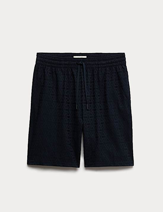 Cotton Rich Jacquard Pyjama Shorts
