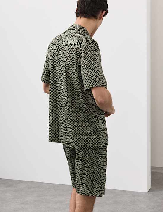 Cotton Rich Printed Pyjama Top
