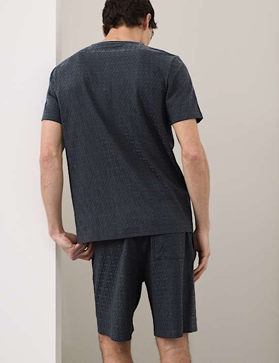 Cotton Rich Textured Loungewear Top