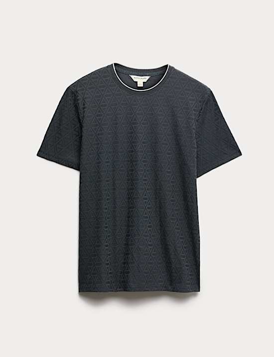 Cotton Rich Textured Loungewear Top