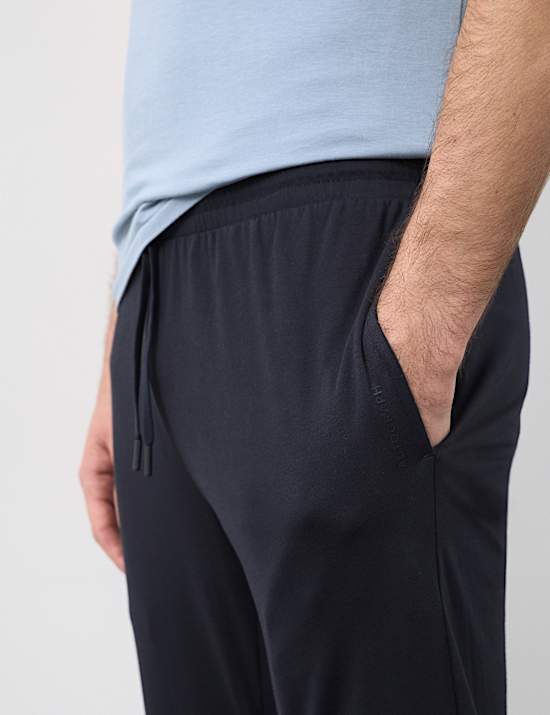 Pyjamabroek van een Supima&reg;-katoenblend met slanke pasvorm