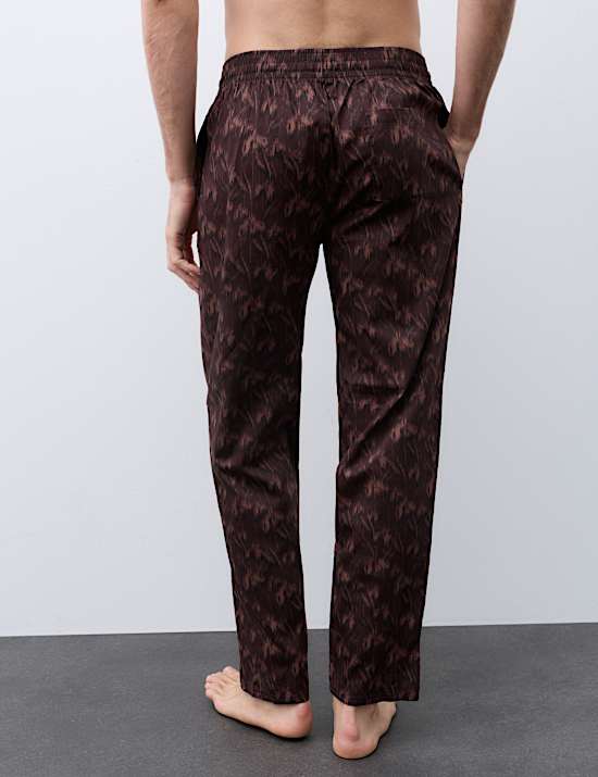 Cotton Rich Patterned Pyjama Bottoms