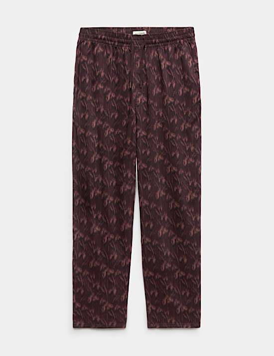 Cotton Rich Patterned Pyjama Bottoms
