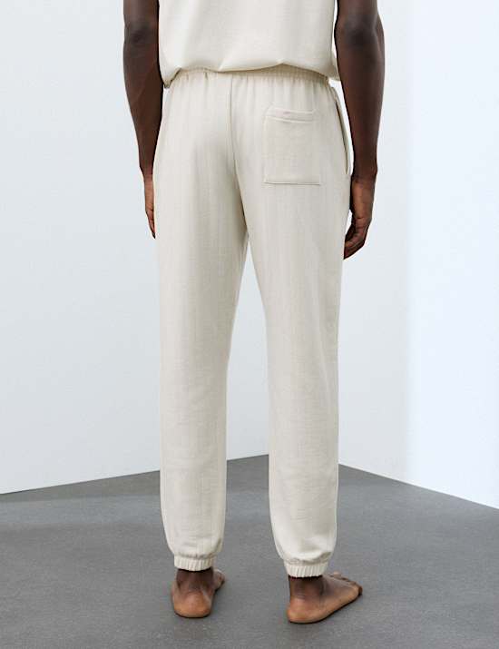 Cotton Modal Blend Drop Needle Pyjama Bottoms