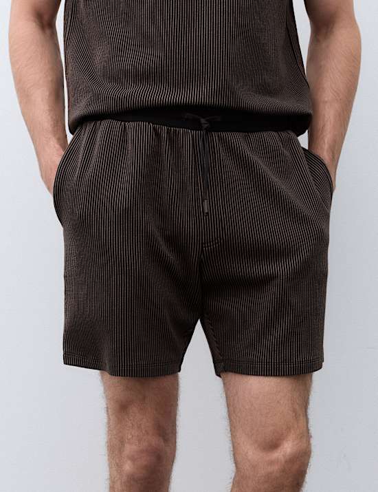 Supima Cotton Rich Ribbed Shorts