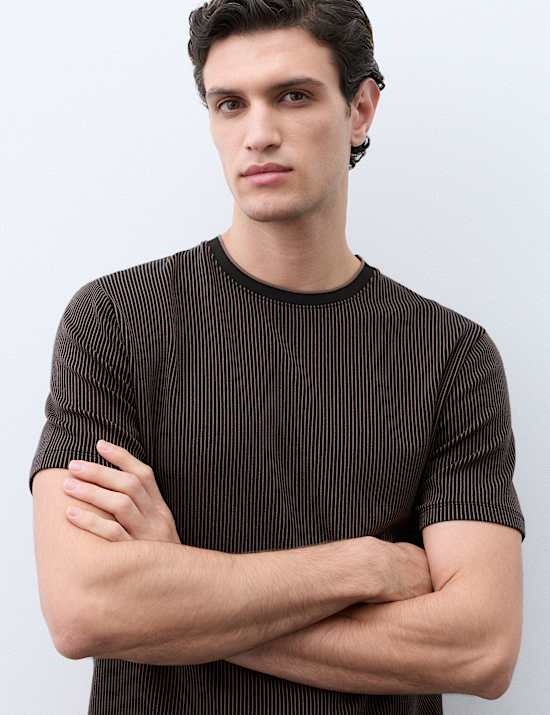 Supima Cotton Rich Ribbed T-Shirt