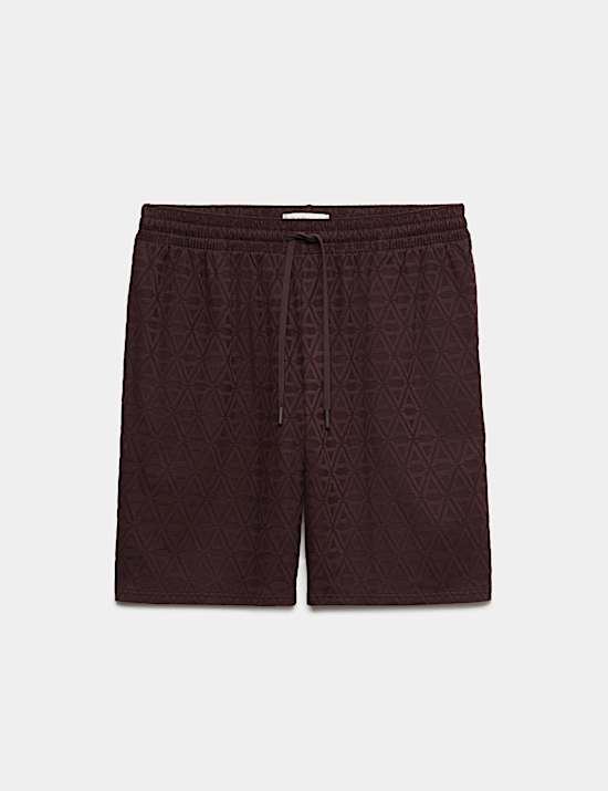 Cotton Rich Jacquard Pyjama Shorts