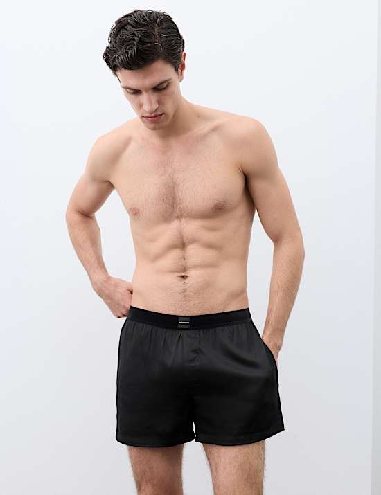 Satin Stretch Shorts