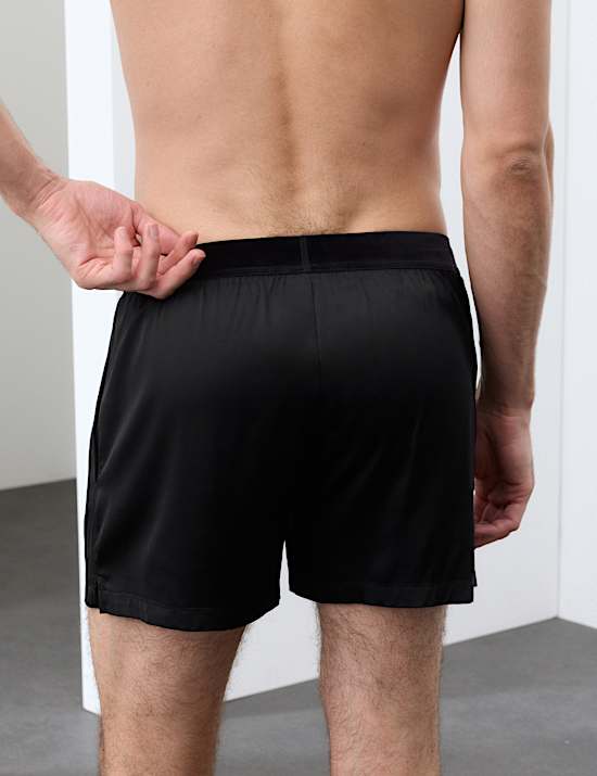 Satin Stretch Shorts